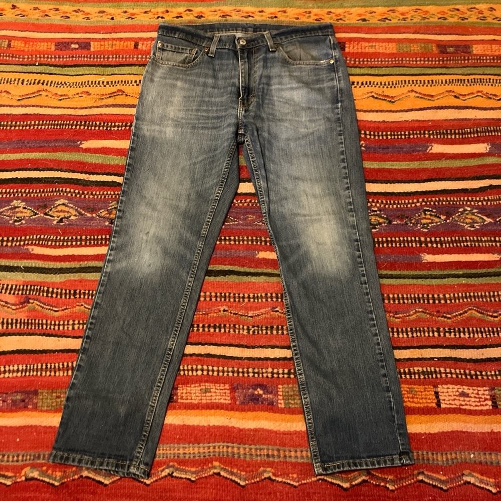Levis 511 Distressed Blue Jeans